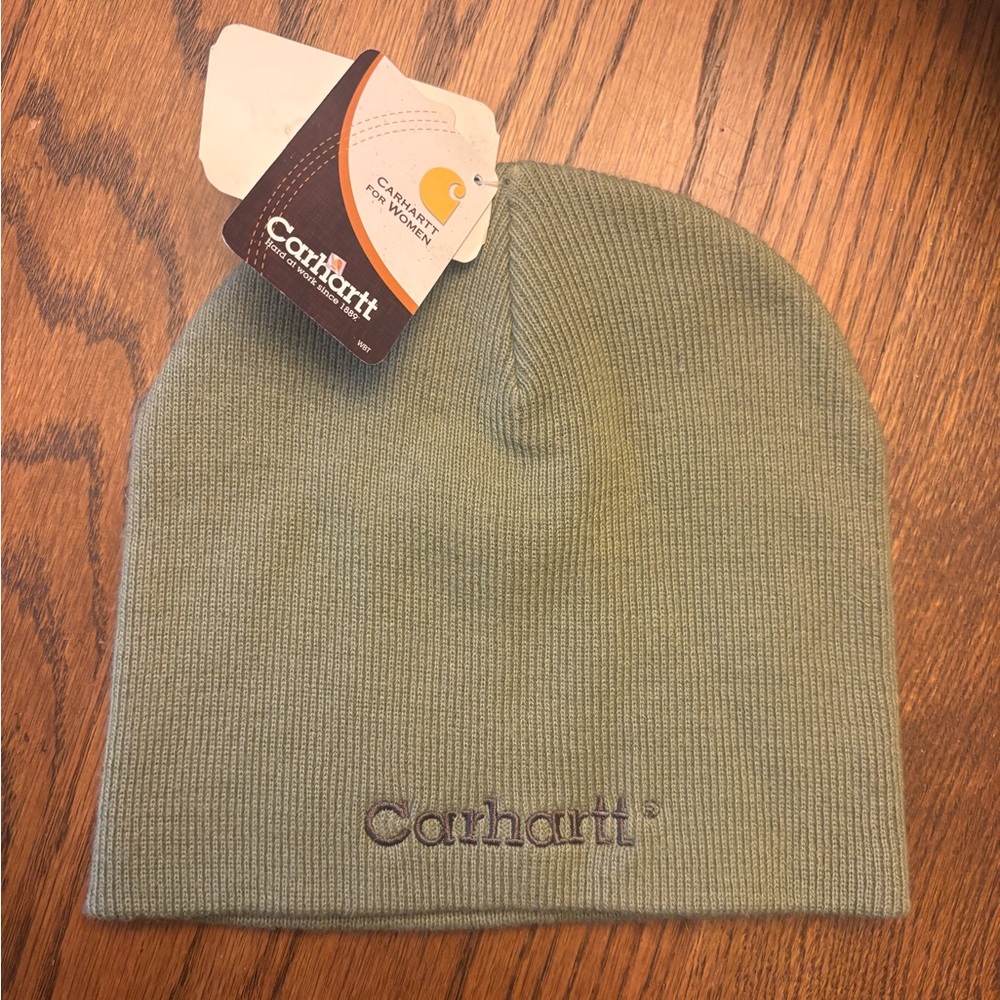 NEW Carhartt for Women beanie hat Green NWT